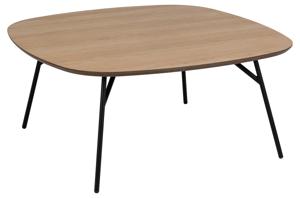 Salontafel Torrice Vierkant Eikenhout Grijs 90cm - Giga Living