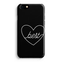 Best heart black: Volledig Geprint iPhone 7 Plus Hoesje - thumbnail