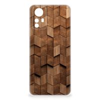 Bumper Hoesje voor Xiaomi Redmi Note 12S Wooden Cubes