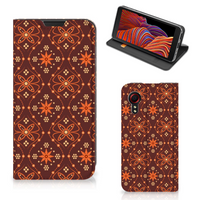 Samsung Galaxy Xcover 5 Hoesje met Magneet Batik Brown - thumbnail