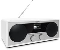 TechniSat DIGITRADIO 451 CD IR Internetradio Internet, DAB+, VHF (FM) AUX, Bluetooth, USB, WiFi, Internetradio Incl. afstandsbediening, Spotify Wit - thumbnail