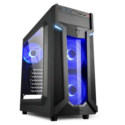 VG6-W Blue - Midtowermodel - ATX - USB 2.0 / 3.0 - zwart VG6-W Blue - Midtowermodel - ATX - USB 2.0 / 3.0 - zwart