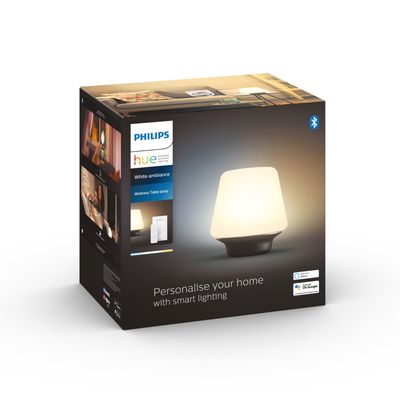 Philips Lighting Hue LED-tafellamp 871951434141800 Energielabel: F (A - G) Hue White Amb. Wellness Tischleuchte schwarz 806lm inkl. Dimmschalter E27 8 W