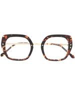 Isabel Marant Eyewear lunettes de vue à monture oversize - Marron - thumbnail