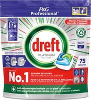 Dreft vaatwasmiddel Platinum Regular, 75 capsules