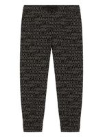 Dolce & Gabbana Kids pantalon à logo imprimé - Noir