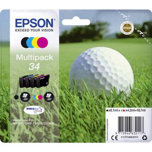 Epson Inktcartridge T3466, 34 Origineel Combipack Zwart, Cyaan, Magenta, Geel C13T34664010