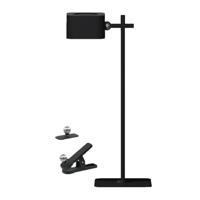 A2ZWORLD Magnetische LED-tafellamp 3 W met oplaadbare batterij USB C, bureaulamp touch dimbaar 3in1 (zwart)