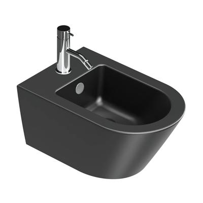 Catalano Zero bidet toilet wandhangend 55x35 cm mat zwart