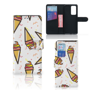 Huawei P40 Pro Book Cover Icecream