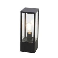 QAZQA Smart staande buitenlamp zwart 40 cm IP44 incl. Wifi ST64 - - thumbnail