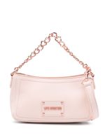 Love Moschino sac porté épaule à plaque logo - Rose