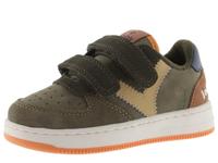 Victoria Tiempo Leather Effect Low Tennis & Split Leather Pieces & Straps 1124121 for Kids KAKI 30