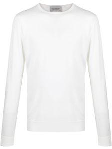 John Smedley pull Marcus en laine vierge - Blanc