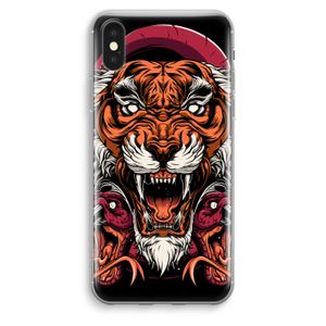 Tiger and Rattlesnakes: iPhone XS Max Transparant Hoesje