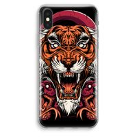 Tiger and Rattlesnakes: iPhone XS Max Transparant Hoesje - thumbnail