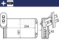 Kachelradiateur, interieurverwarming MAHLE, u.a. für VW, Seat, Audi, Skoda