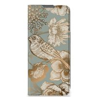 Smart Cover voor OnePlus Nord CE 2 5G Vintage Bird Flowers - thumbnail