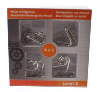 Eddy toys IQ breinpuzzel niveau 2 rood 4 puzzels