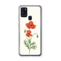 Red poppy: Samsung Galaxy A21s Transparant Hoesje