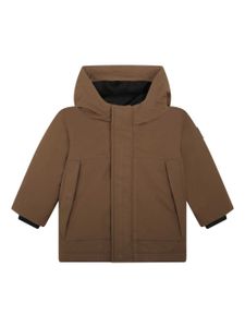 BOSS Kidswear manteau à fermeture dissimulée - Marron