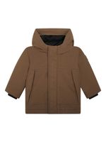 BOSS Kidswear manteau à fermeture dissimulée - Marron