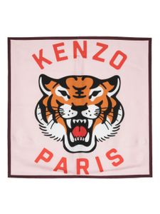 Kenzo foulard Lucky Tiger en soie - Violet