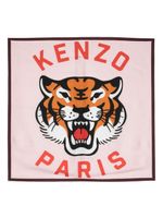 Kenzo foulard Lucky Tiger en soie - Violet