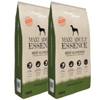 VidaXL Premium hondenvoer Maxi Adult Essence Beef & Chicken 30 kg 2 st