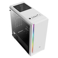 Aerocool Rift White tower behuizing 2x USB-A 2.0, USB-A 3.2 (5 Gbit/s), 2x Audio, Window-kit - thumbnail