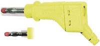 Stäubli XZGL-425 lamellenstekker rechte stekker Ø pen: 4 mm geel 1 st.