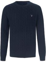 Trui 100% katoen ronde hals Van GANT blauw