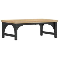 vidaXL Monitorstandaard 37x23x14 cm bewerkt hout sonoma eikenkleurig, monitor standaard, monitorverhoger, schermverhoger, computerstandaard