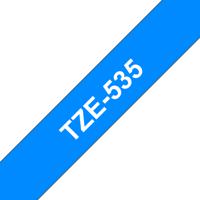 Brother TZe-535 Labeltape Tapekleur: Blauw Tekstkleur: Wit 12 mm 8 m