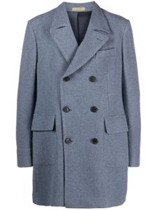 Corneliani manteau croisé à revers crantés - Bleu