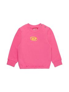 Diesel Kids sweat en coton à logo imprimé - Rose