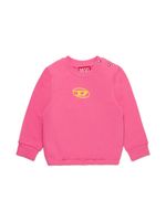 Diesel Kids sweat en coton à logo imprimé - Rose