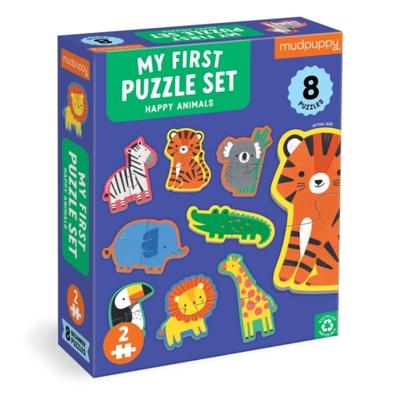 Happy Animals 2 Piece My First Puzzles - Puzzel;Puzzel (9780735376458)