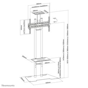 Neomounts PLASMA-M1700ES flatscreen meubel