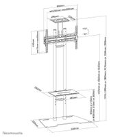 Neomounts PLASMA-M1700ES TV-beugel 81,3 cm (32) - 137,2 cm (54) Zwenkbaar - thumbnail