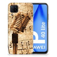 Huawei P40 Lite Siliconen Hoesje met foto Bladmuziek - thumbnail