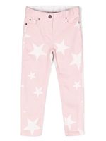 Stella McCartney Kids jean à étoiles imprimées - Rose