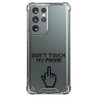 Samsung Galaxy S21 Ultra Anti Shock Case Finger Don't Touch My Phone