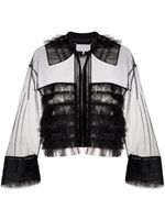 Maison Margiela veste bomber en tulle - Noir - thumbnail