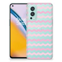 OnePlus Nord 2 5G TPU bumper Waves Roze - thumbnail