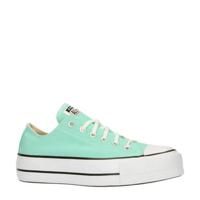 Converse Chuck Taylor All Star Lift OX plateau sneakers mintgroen