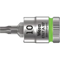Wera 05003360001 8767 A HF Torx bitinzet Zyklop 1/4 inch met houderfunctie TX 10 x 28 mm Lichtgroen