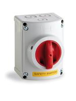 Famatel veiligheidsschakelaar IP65, 4-polig, 20 A, 105 x 95 x 100