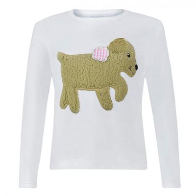 Ziegfeld T-shirt lange mouw Hond Kitty meisjes katoen