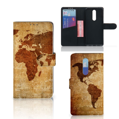 OnePlus 7 Pro Flip Cover Wereldkaart